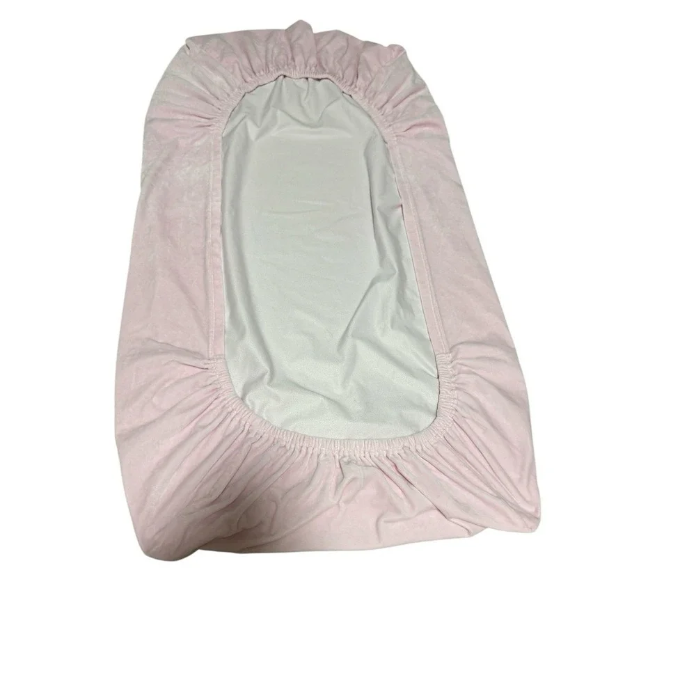 pottery barn kids pink soft‎ velour crib mattress sheet so so soft Excellent